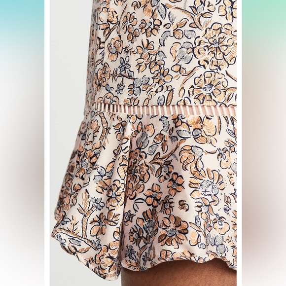 NWOT Free People Boheme Floral Long Sleeve Mini Dress - Picture 9 of 16